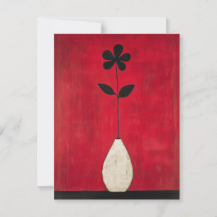 Minimalistische Whimsy Flowers No.068 Briefkaart