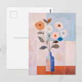 Minimalistische Whimsy Flowers No.072 Briefkaart (Voorkant / Achterkant)