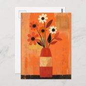 Minimalistische Whimsy Flowers No.082 Briefkaart (Voorkant / Achterkant)