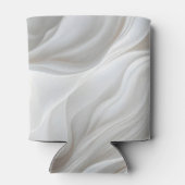 Minimalistische White Marble Wave Koelbox – Elegan Blikjeskoeler (Achterkant)