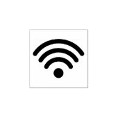 Minimalistische WiFi symbool rubberen stempel voor (Afrduk)