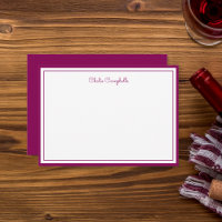 Minimalistische wijn rood, 2 Grenzen, handtekening