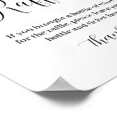 Minimalistische Wijnrafel Vrijgezellenfeest Spelbo Poster (Hoek)