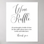 Minimalistische Wijnrafel Vrijgezellenfeest Spelbo Poster (Voorkant)