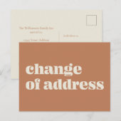 Minimalistische wijziging van de adresaankondiging briefkaart (Voorkant / Achterkant)