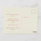 Minimalistische wijziging van de adresaankondiging briefkaart (Achterkant)