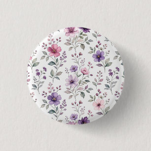 Minimalistische Wilde Bloem Botanische Speld Knoop Ronde Button 3,2 Cm