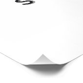 Minimalistische wilde bloemen aangepaste naam perfect poster (Hoek)