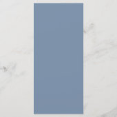 Minimalistische Wilde Bloemen Bruiloft Menu (Achterkant)