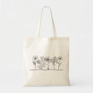 Minimalistische Wilde Bloemen Tas