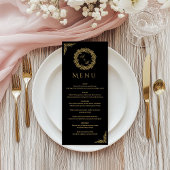 minimalistische wilde bloemenkrans volksrustieke t menu