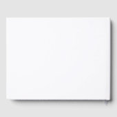 Minimalistische Wildflower Hand-getrokken Monogram Gastenboek (Achterkant)
