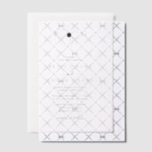 Minimalistische Wildflower Hand-getrokken Monogram Vellum Uitnodigingen (Offset (Uitnodiging))