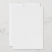 Minimalistische Wildflower rustieke bruiloft Kaart (Achterkant)