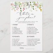 Minimalistische wildflower wat er op je telefoon s (Voorkant)