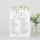 Minimalistische wildflower wat er op je telefoon s (Staand voorkant)