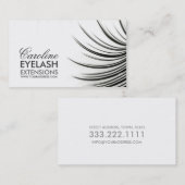 Minimalistische wimperextensies Visitekaartje (Voorkant / Achterkant)
