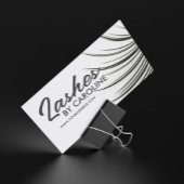Minimalistische wimperextensies Visitekaartje