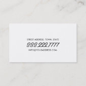 Minimalistische wimperextensies Visitekaartje (Achterkant)