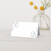 Minimalistische Winter Blau Botanisch Plaatskaartje (Voorkant)