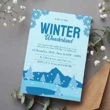 Minimalistische Winter Wonderland Party