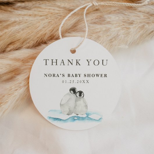 Minimalistische WinterArctische Hartelijk dank Bedankjes Labels