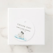 Minimalistische WinterArctische Hartelijk dank Bedankjes Labels (In situ)