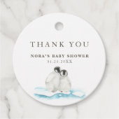 Minimalistische WinterArctische Hartelijk dank Bedankjes Labels (Voorkant)