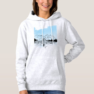 Minimalistische winterbergavontuurtrui - hoodie