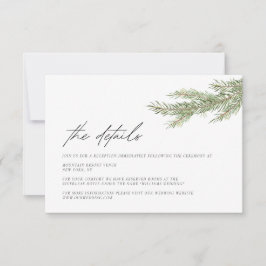 Minimalistische winterbruiloft details bijlage kaa kaart