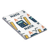 Minimalistische Wiskunde Onderwerp - Rekenmachine, Notitieboek (Rechterzijde)