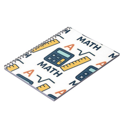 Minimalistische Wiskunde Onderwerp - Rekenmachine, Notitieboek (Linkerzijde)