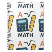Minimalistische Wiskunde Onderwerp - Rekenmachine, Notitieboek (Voorkant)