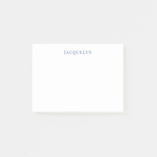 Minimalistische Wit Blauw Plain Elegante Moderne N Post-it® Notes
