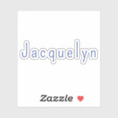 Minimalistische Wit Blauw Plain Elegante Moderne N Sticker (Vel)