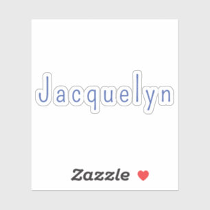 Minimalistische Wit Blauw Plain Elegante Moderne N Sticker