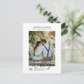 MINIMALISTISCHE WIT- EN Zwarte-BondSWERKCODE IN Briefkaart (Staand voorkant)