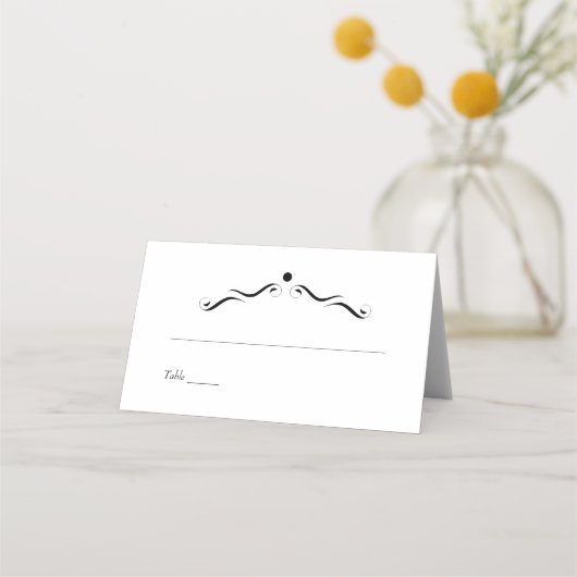Minimalistische Wit Plaatskaartje (Voorkant)