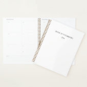 Minimalistische Wit Zwart Jaar Planner (Display)