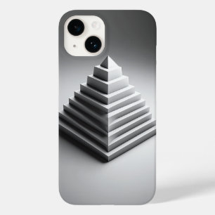 Minimalistische Witte 3D Piramide Hoesje - Modern 