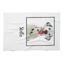 Minimalistische witte aangepaste hondenfoto