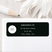 Minimalistische witte aangepaste logo bedrijfslabe etiket (Insitu)