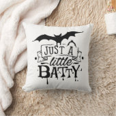 Minimalistische witte achtergrond graffiti hallowe kussen (Deken)