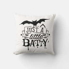 Minimalistische witte achtergrond graffiti hallowe kussen