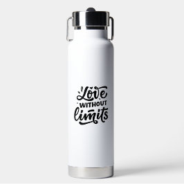 Minimalistische witte achtergrond graffiti motivat waterfles