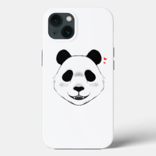 Minimalistische witte achtergrond schattig panda o Case-Mate iPhone case