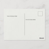 Minimalistische Witte Afstudeerkaart Briefkaart (Achterkant)