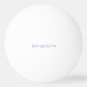 Minimalistische Witte Blau Eenvoudige Elegante Mod Pingpongbal