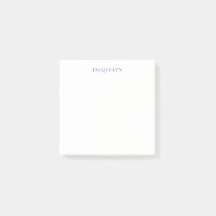 Minimalistische Witte Blau Eenvoudige Elegante Mod Post-it® Notes