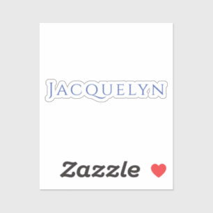 Minimalistische Witte Blau Eenvoudige Elegante Mod Sticker